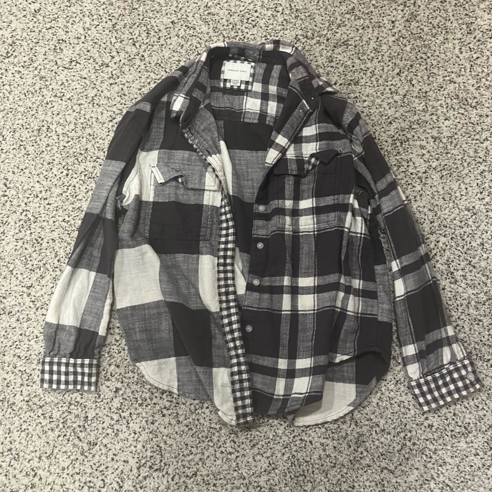 Women’s Black American eagle and Gray flannel